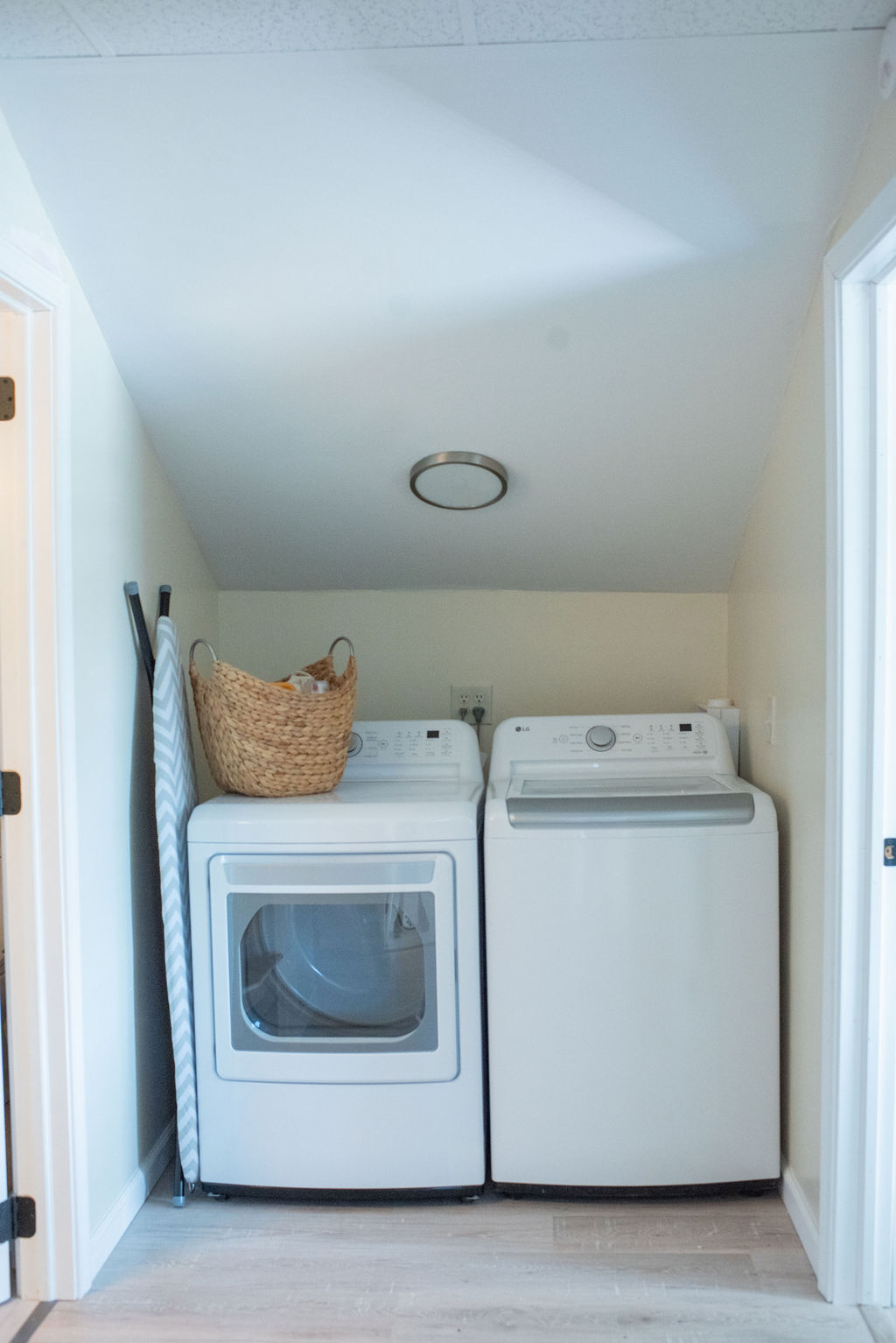 Bathroom with washer and dryer