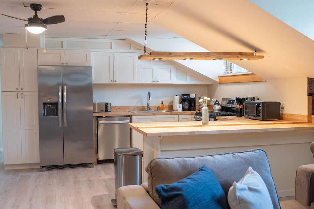 Kitchen from living room