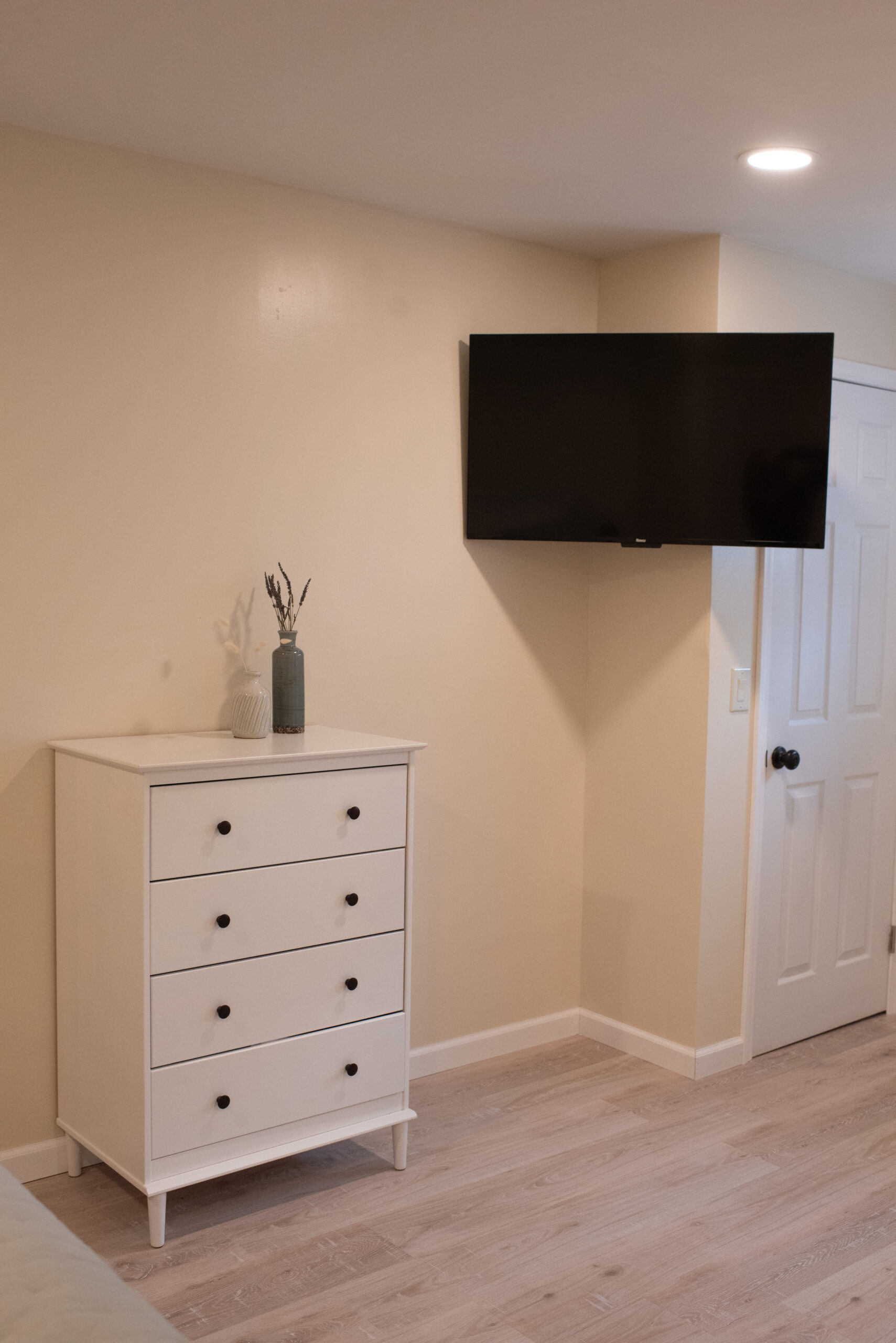 Bedroom dresser and TV